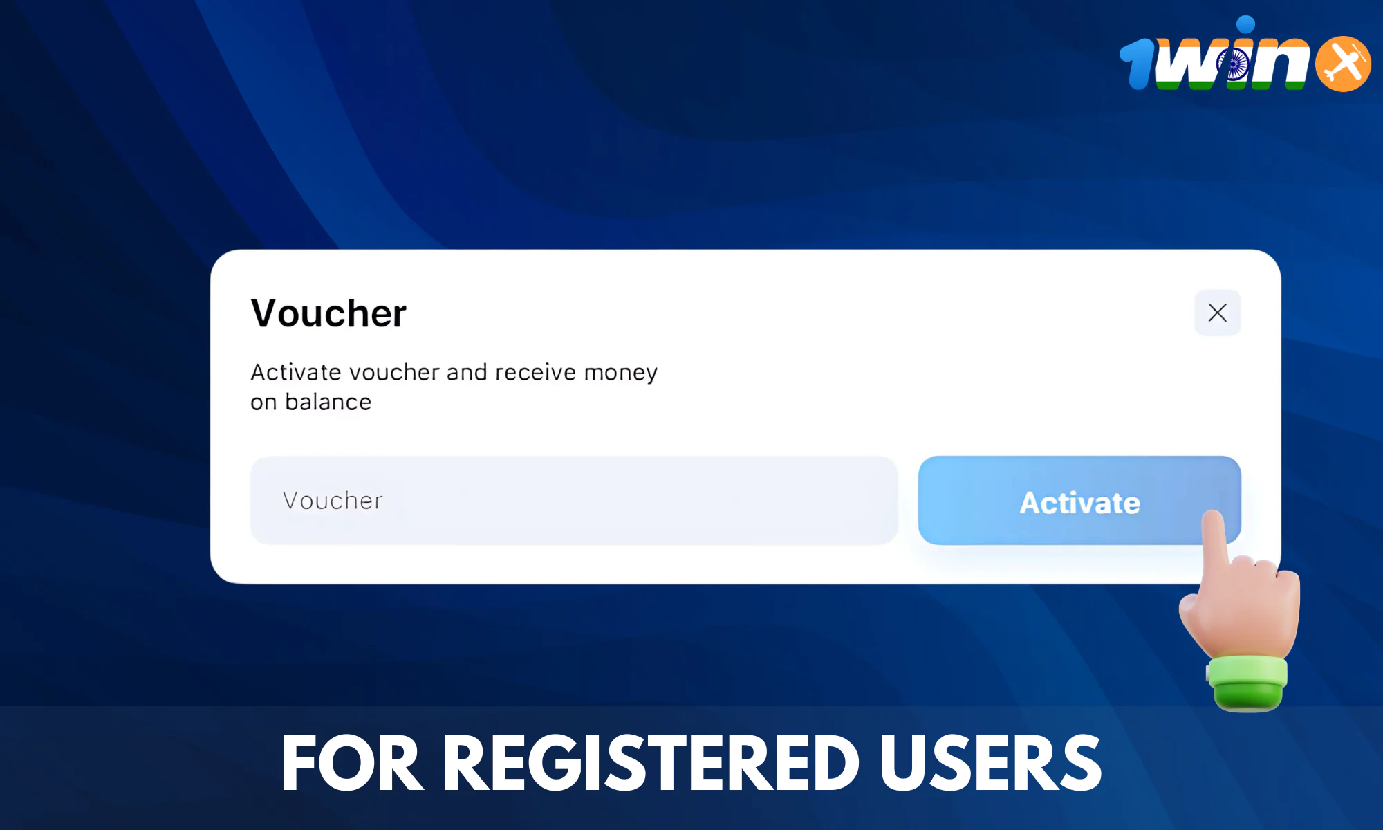 Instructions for registered users on the 1win website